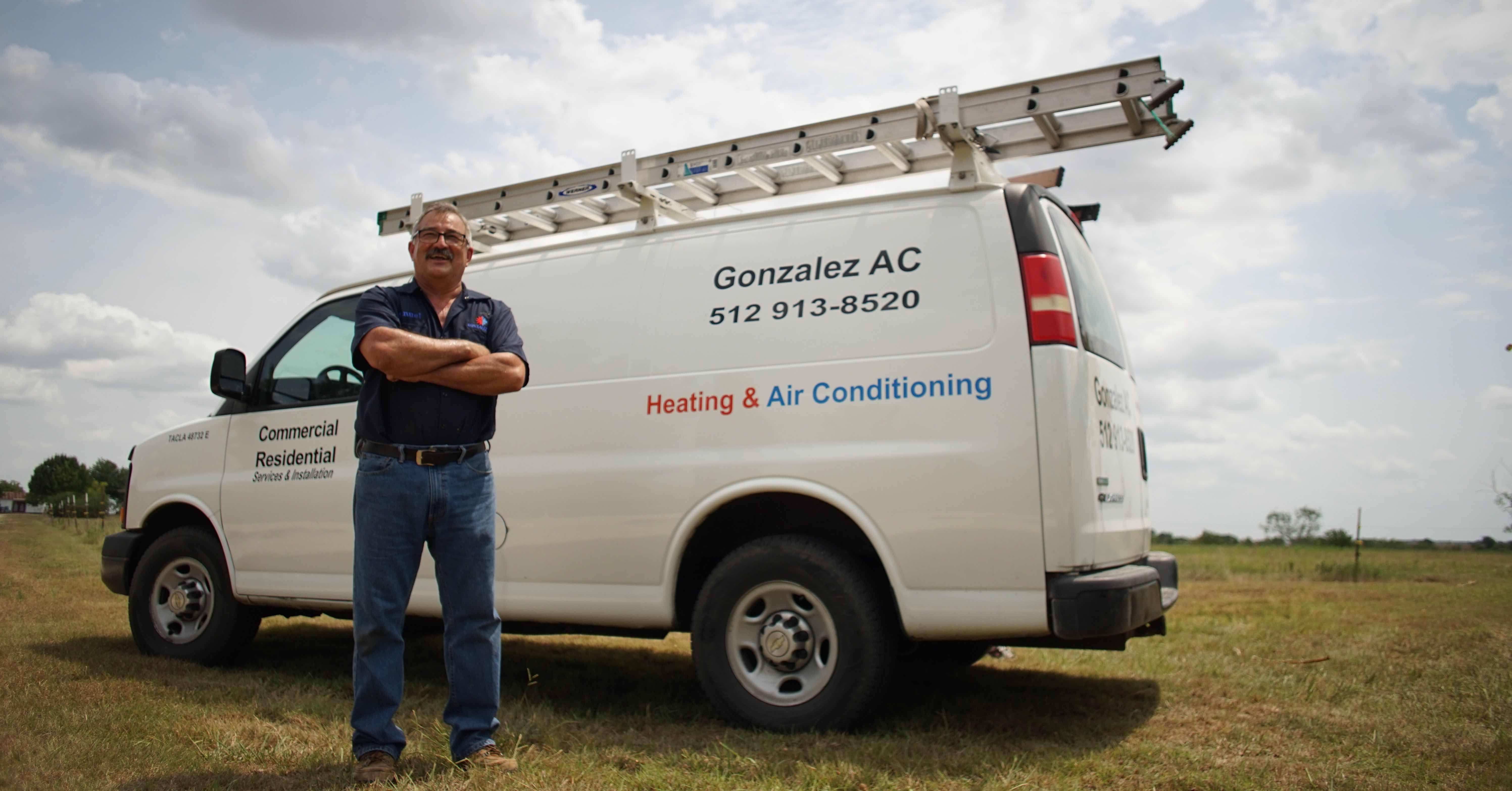 Gonzalez Air Conditioning service van